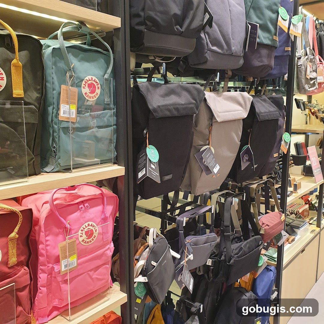 Backpacks and Bags Display