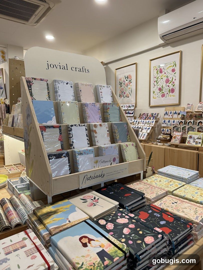Notebooks and Stationery Display