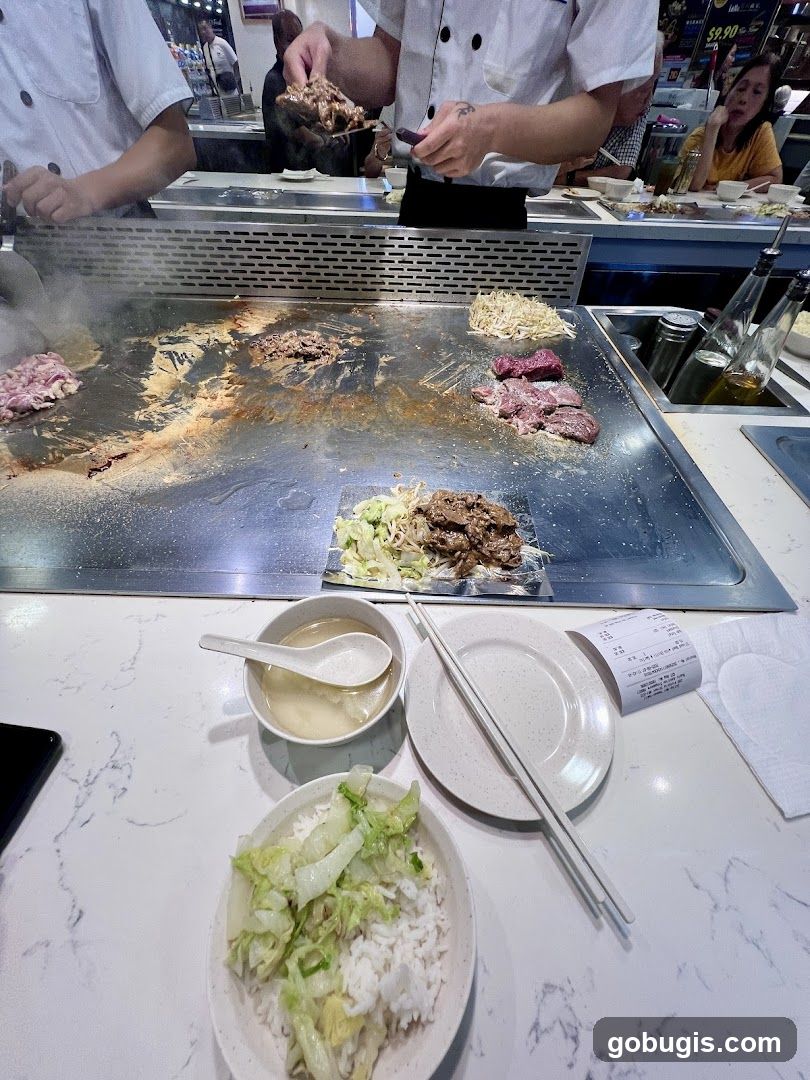 Teppanyaki Cooking