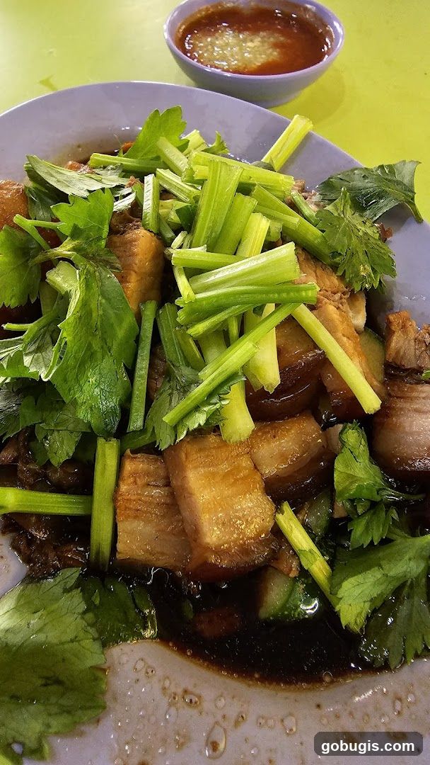 Braised Pork Belly with Celery