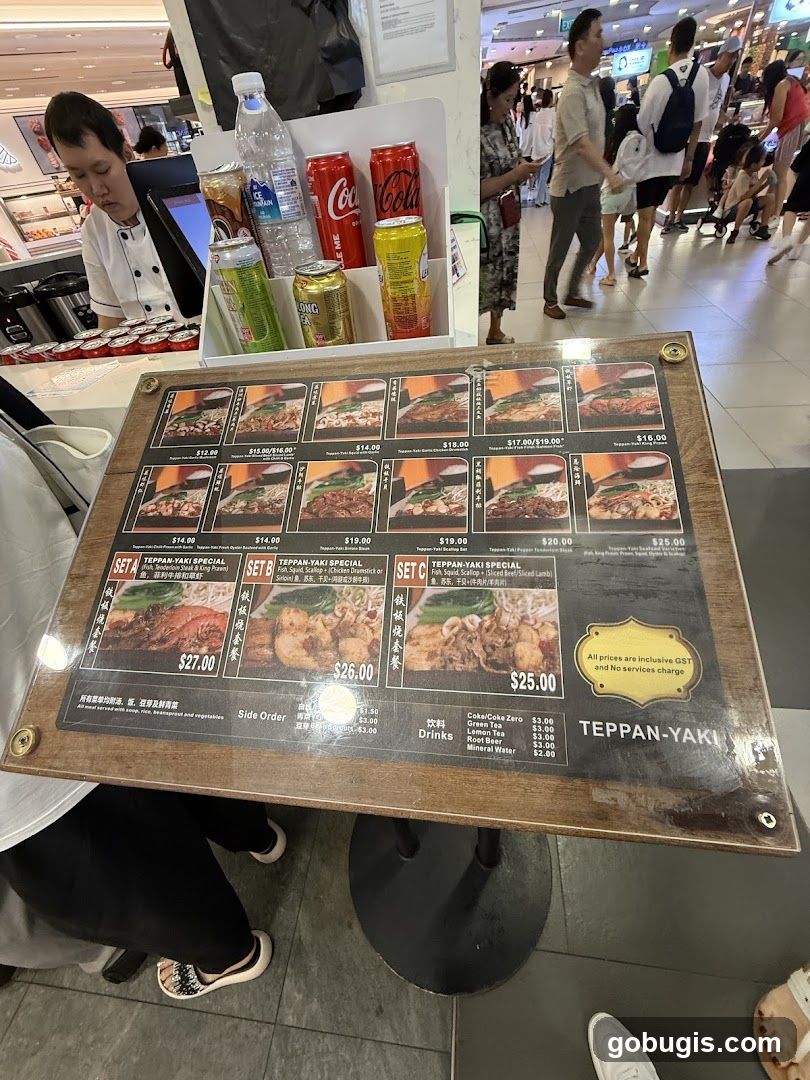 TEPPAN-YAKI Menu
