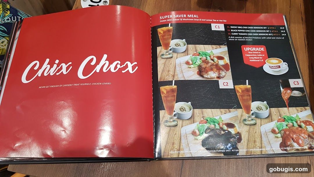 Chix Chox Menu