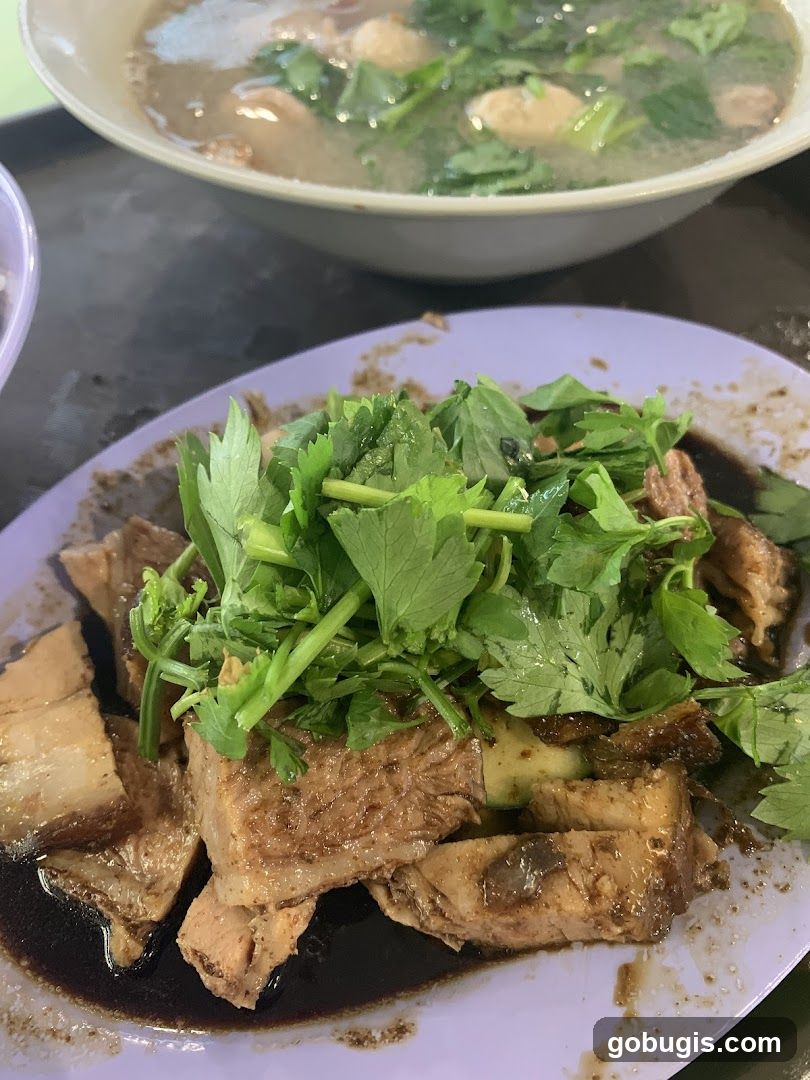 Braised Pork Belly and Soup