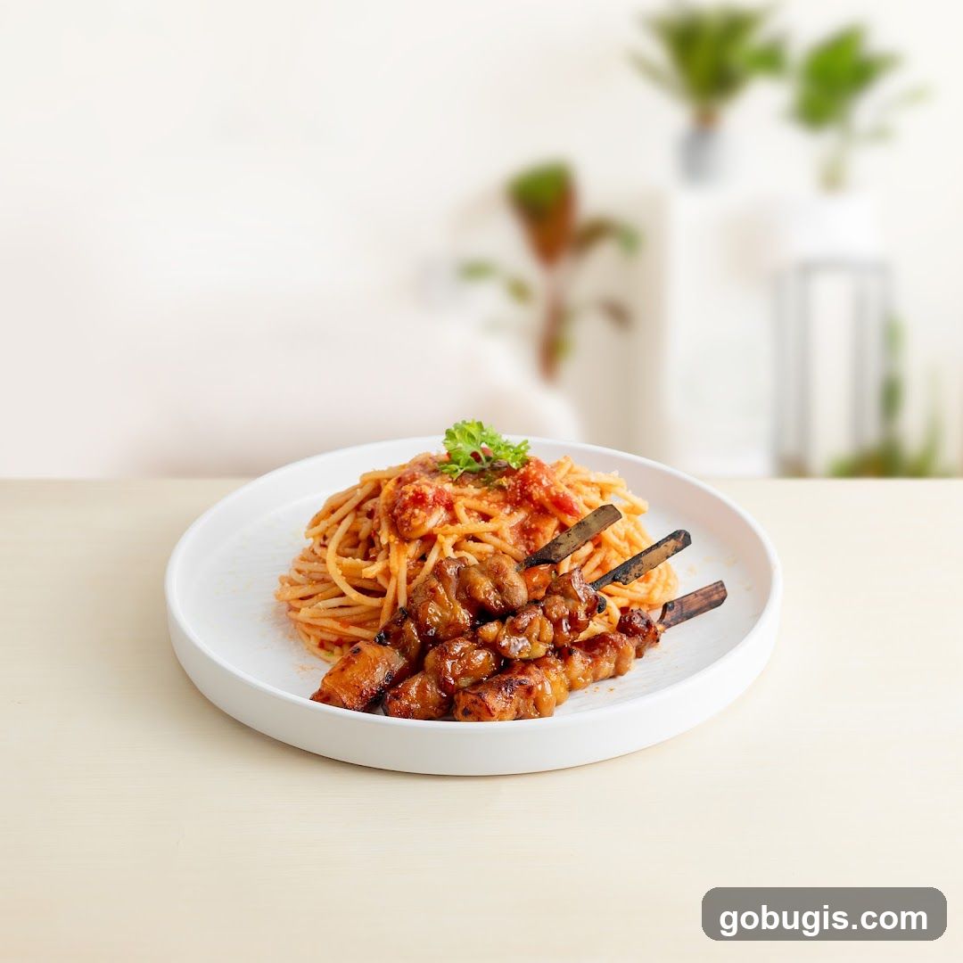 Spaghetti with Skewers
