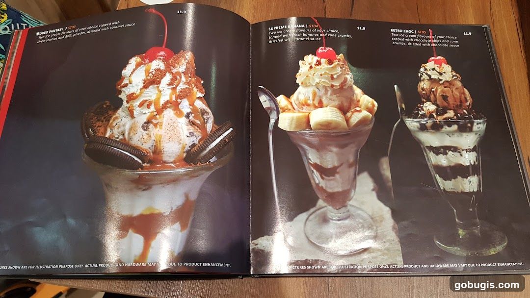 Dessert Menu