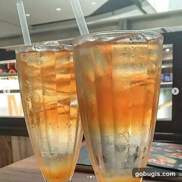 Two iced drinks