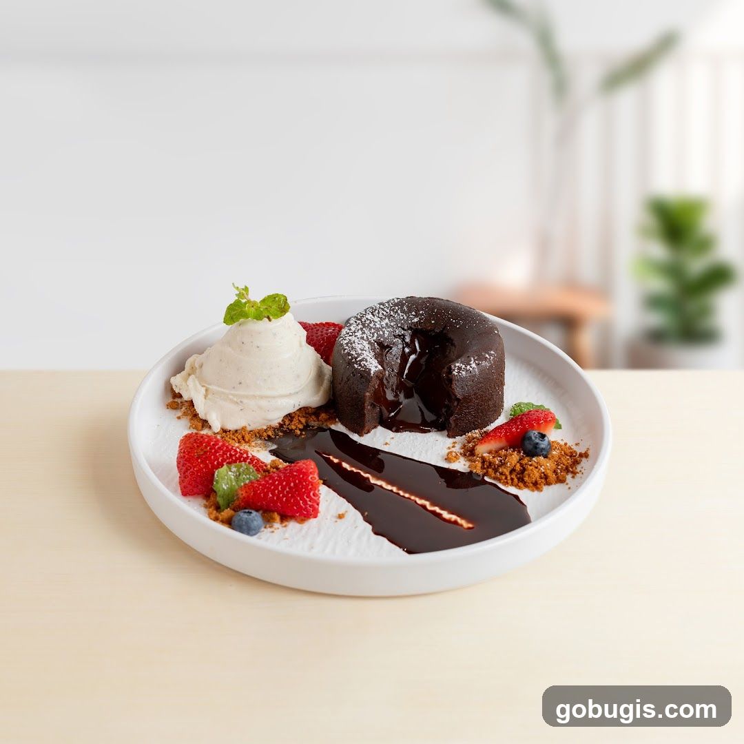 Chocolate Lava Cake with Ice Cream