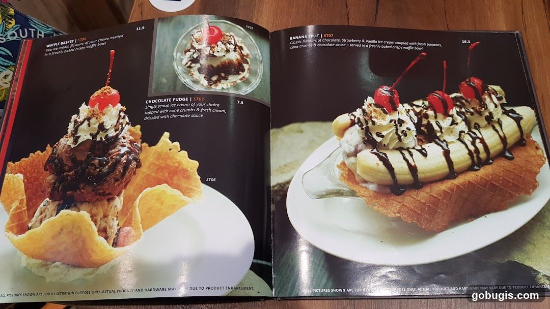 Dessert Menu