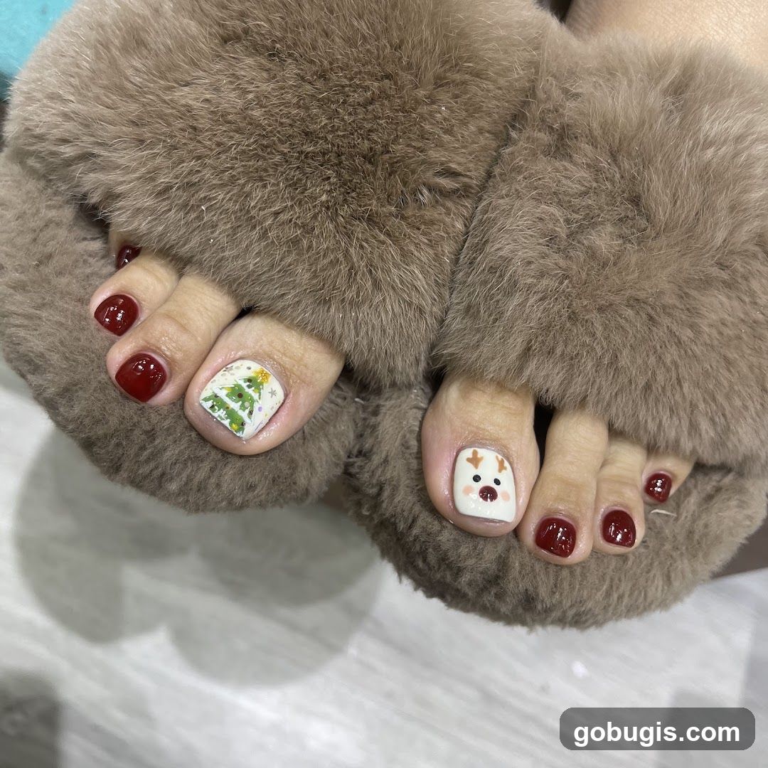 Christmas Themed Pedicure