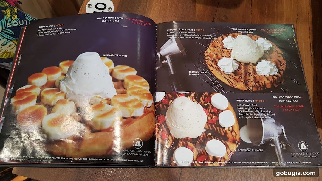 Dessert Menu