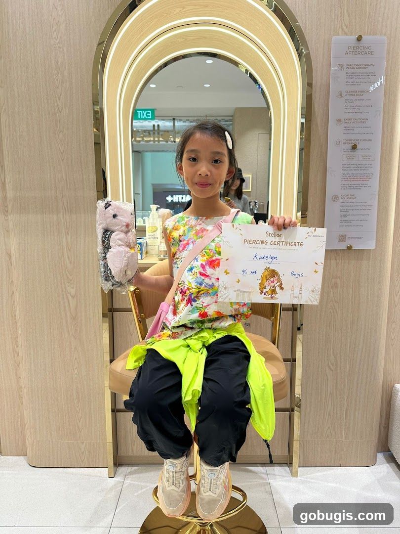 Girl with Piercing Certificate