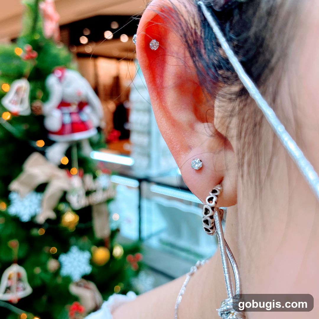 Earrings and Christmas Tree