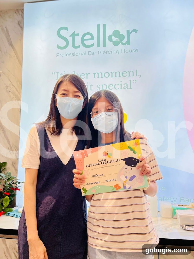 Stellar Professional Ear Piercing House Certificate Presentation