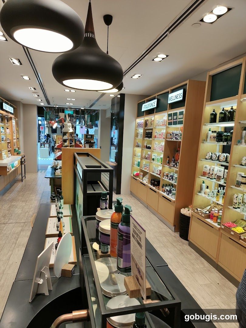Store Interior with Shelves of Products