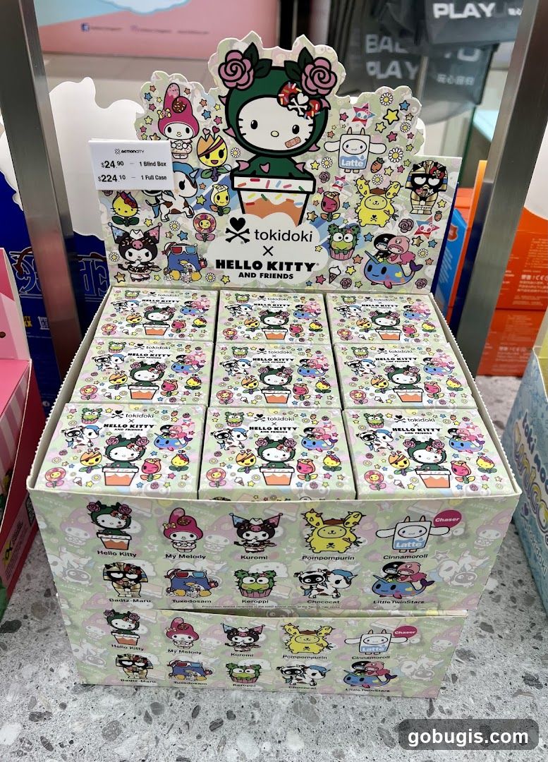 Tokidoki x Hello Kitty and Friends Blind Box Display