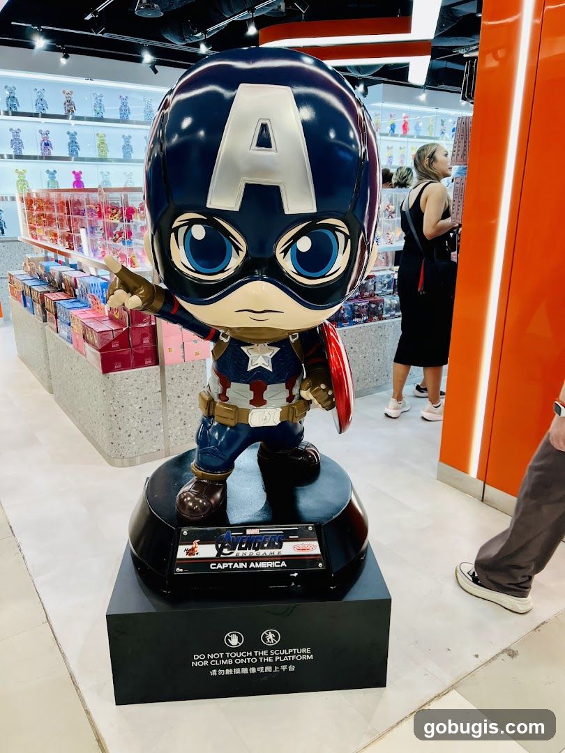 Captain America Sculpture