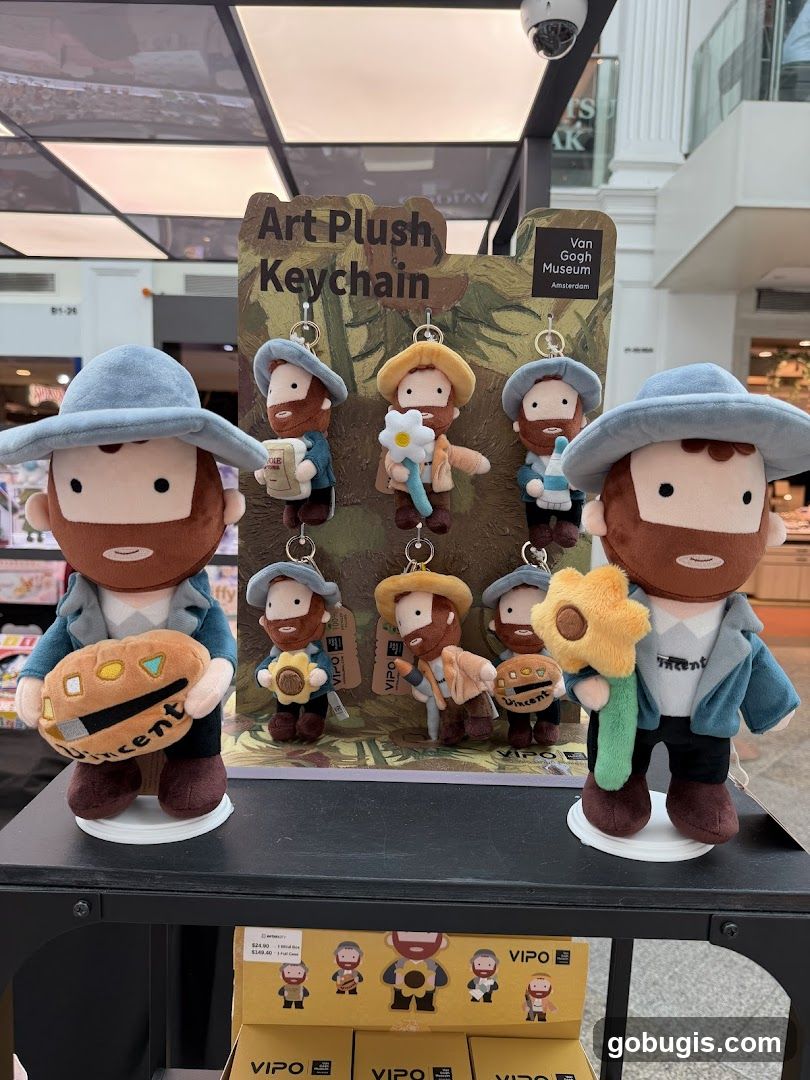 Van Gogh Museum Art Plush Keychains