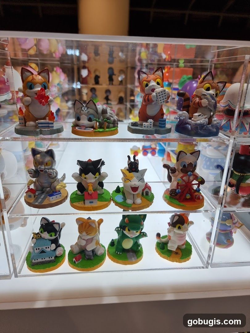 Cat Figurines Display