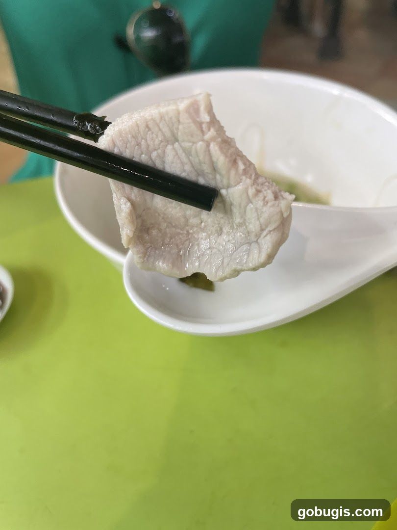 Pork Slice with Chopsticks