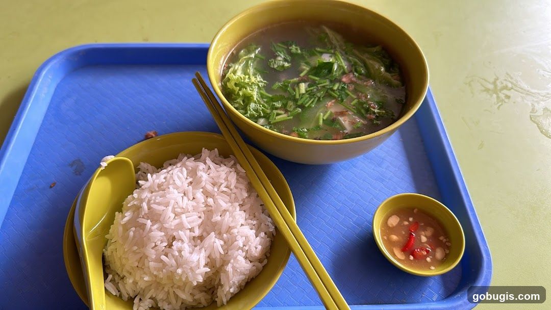Soup and Rice Meal