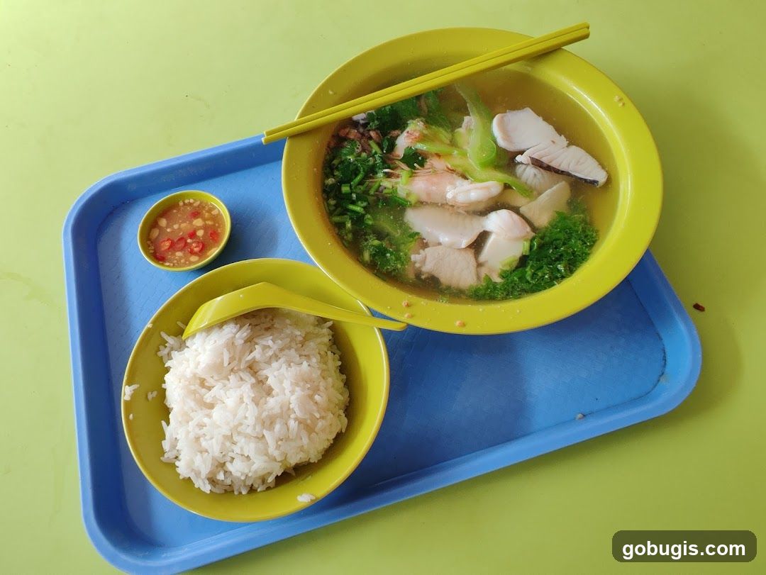 Fish soup with rice