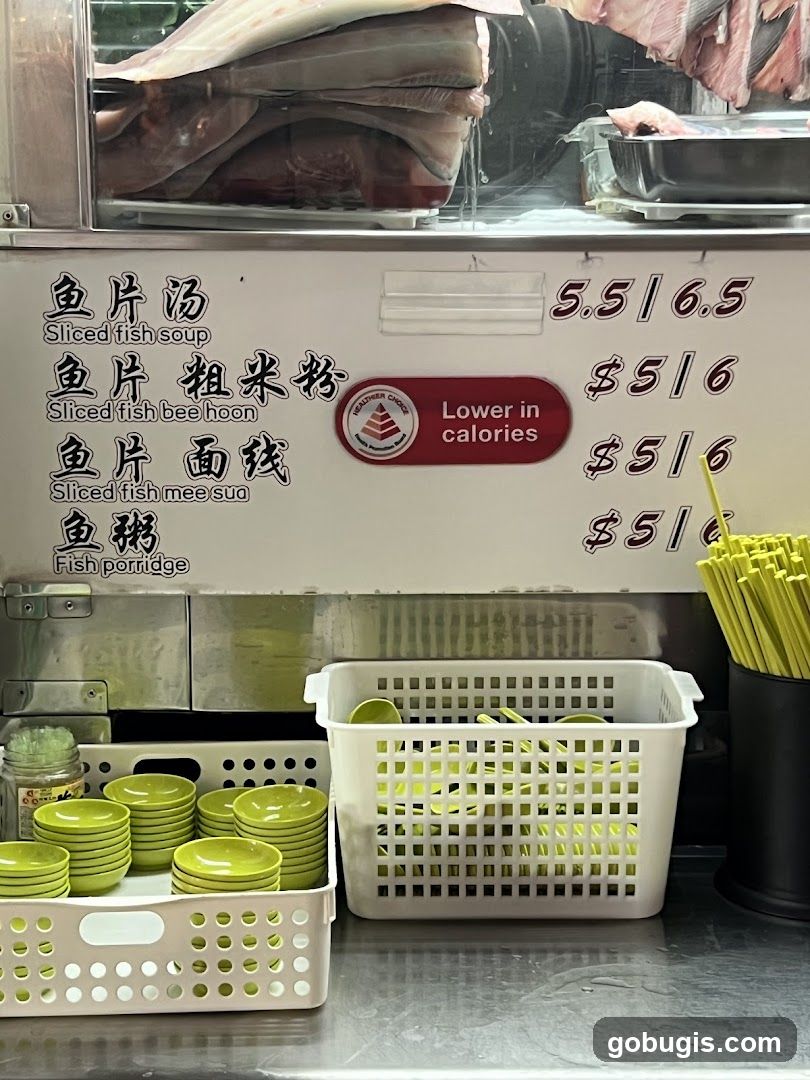 Fish Porridge Menu