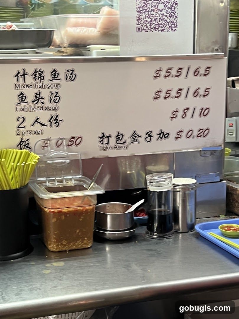 Fish Soup Menu