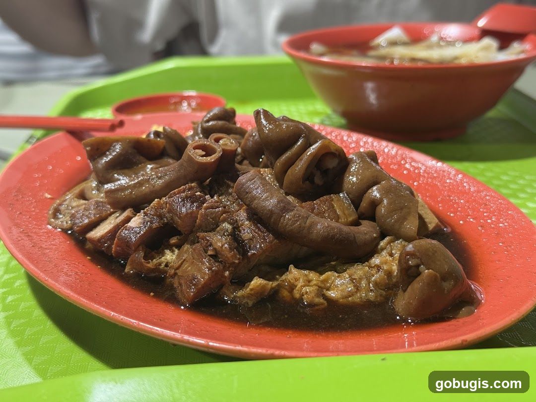 Braised Pork Intestines and Meat