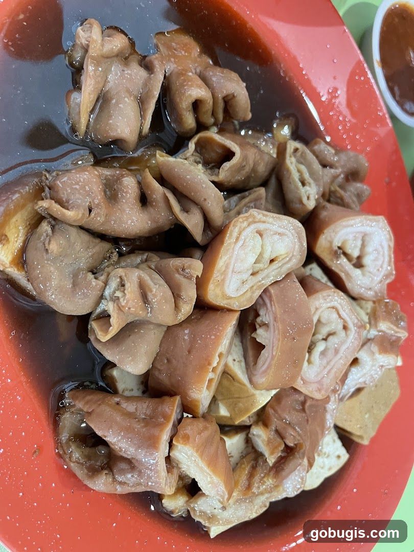 Braised Pork Intestines and Tofu