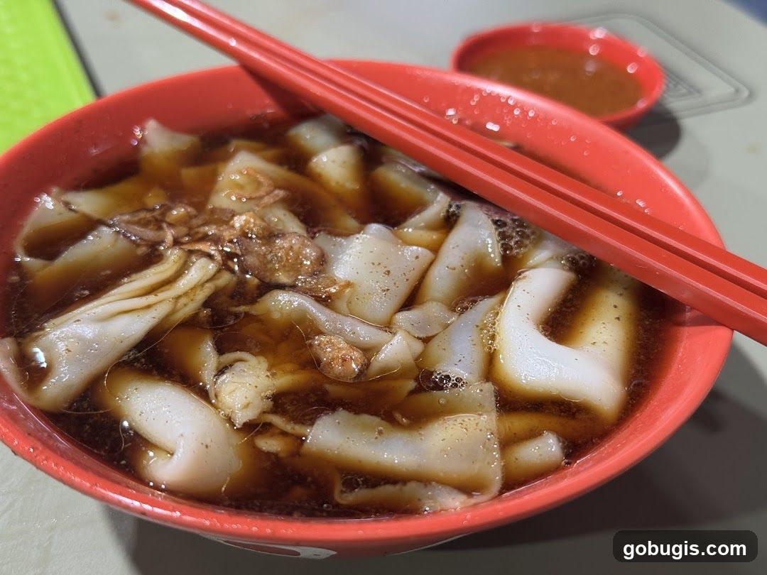 Noodle Soup with Chopsticks
