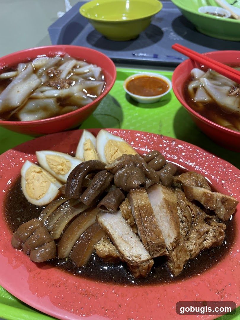 Braised Pork and Eggs with Noodles