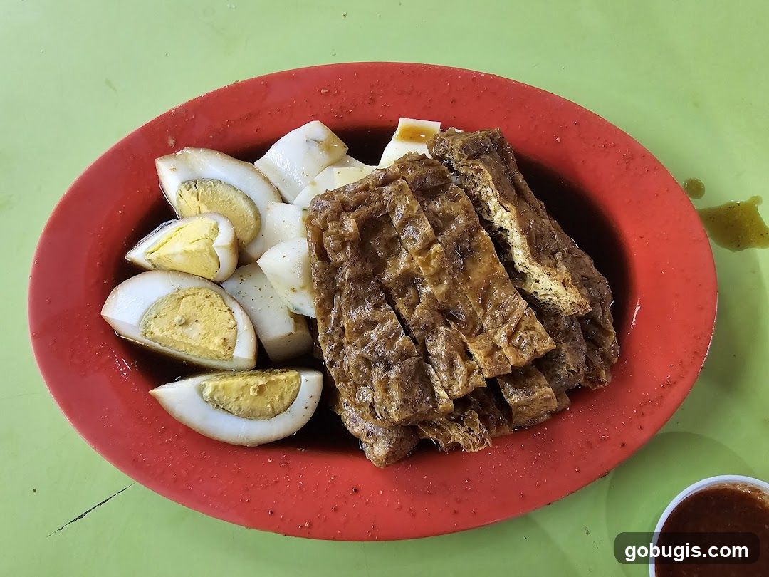 Braised Eggs and Tofu Skin