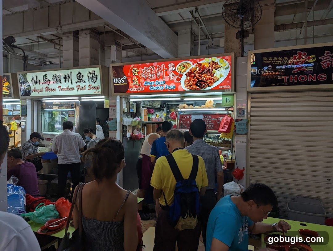 Food Stalls in a Market