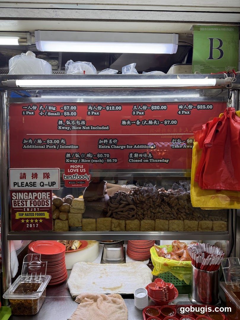 Food Stall Menu