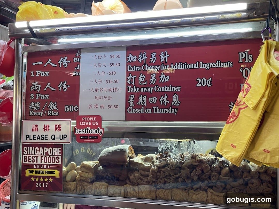 Food Stall Menu