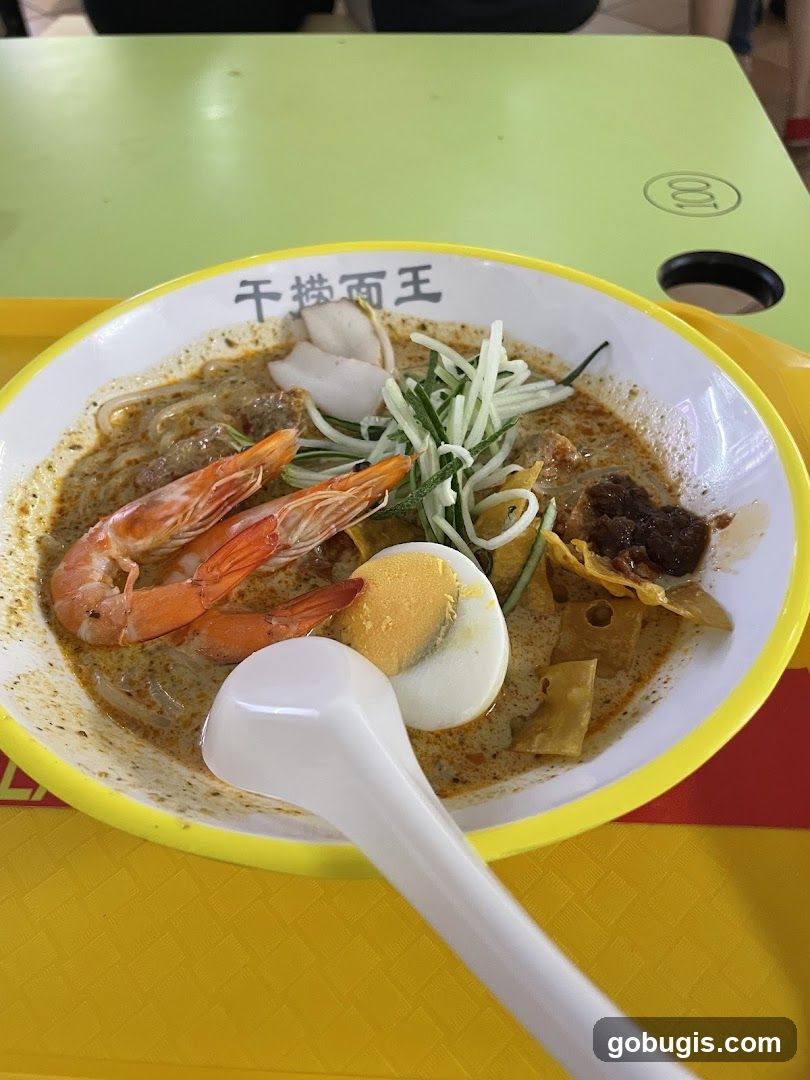 Laksa with Shrimp and Egg