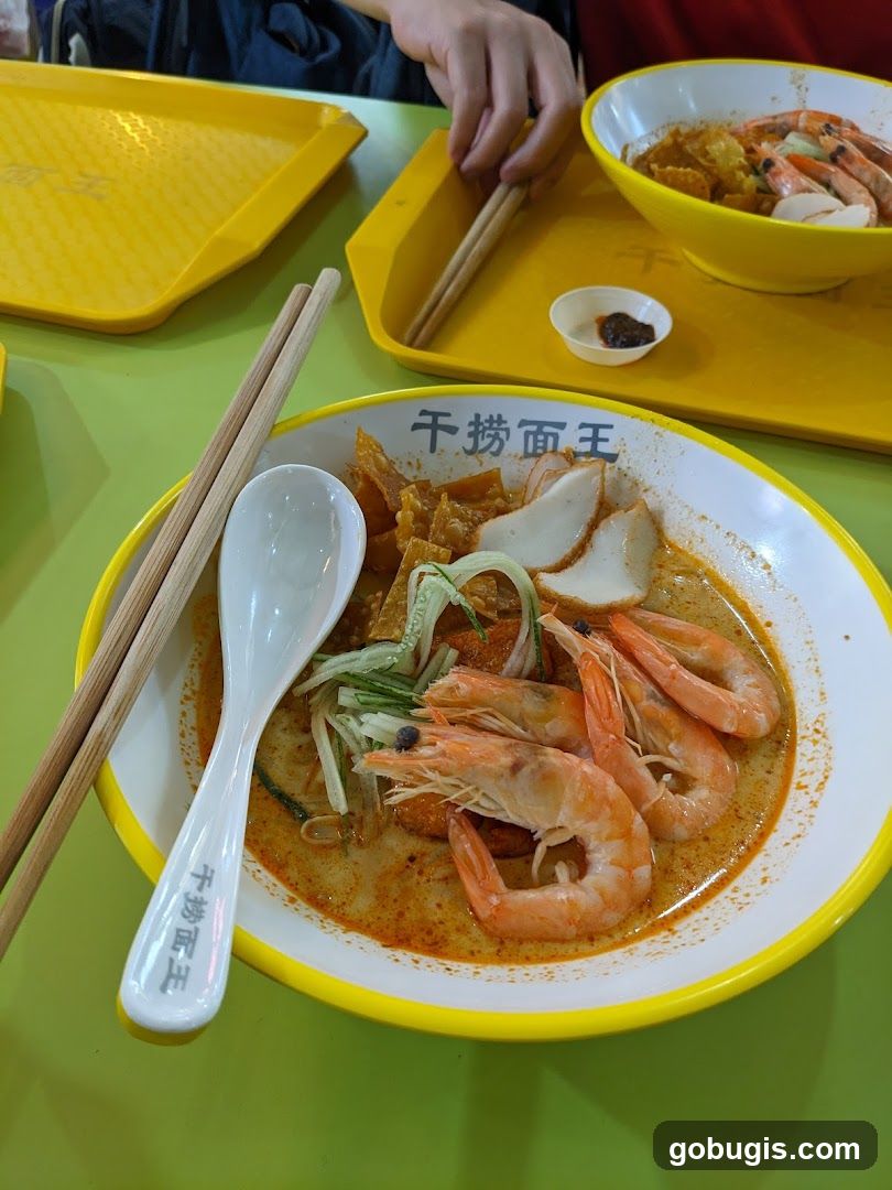 Laksa with Prawns