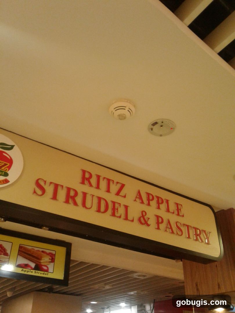 Ritz Apple Strudel & Pastry Sign