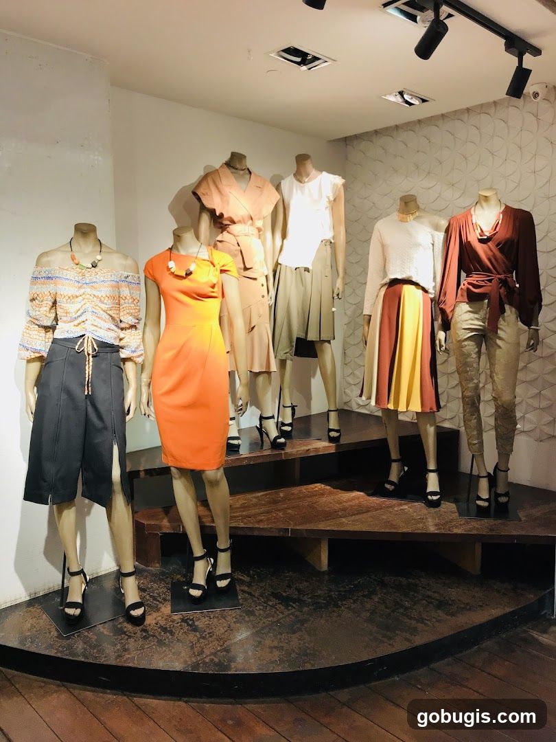 Mannequins in a store window