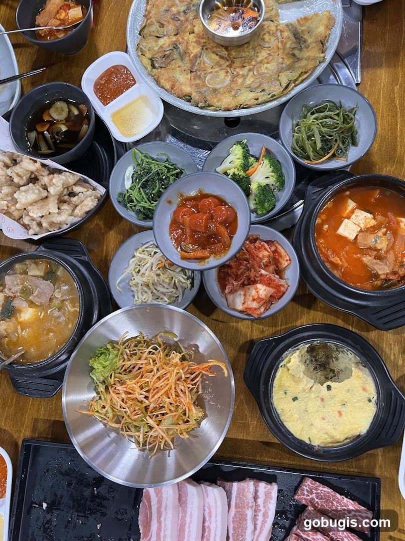 Korean Food Spread