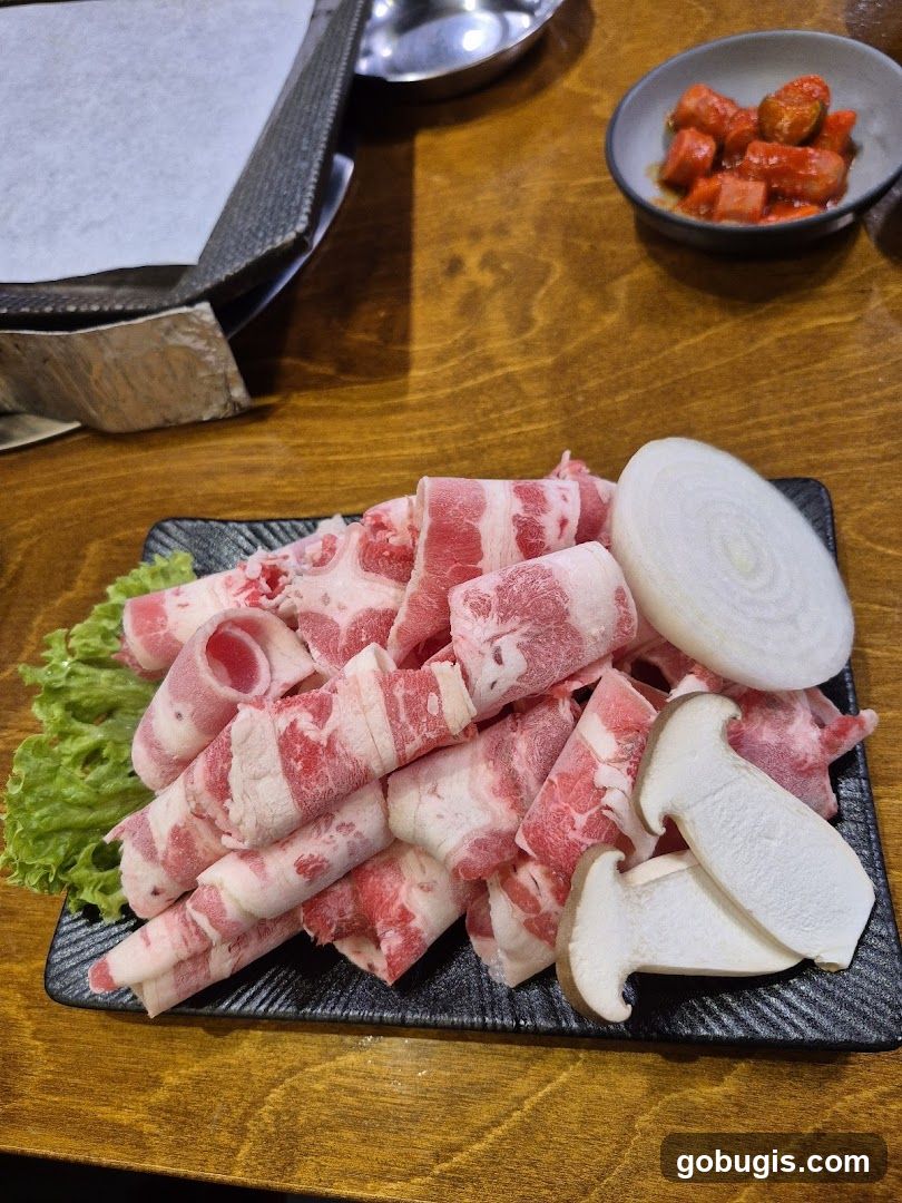 Raw Meat and Vegetables