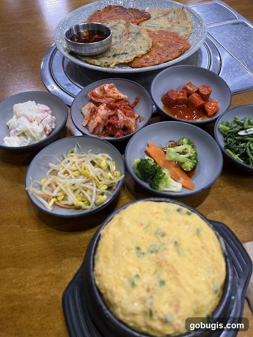 Korean Side Dishes and Pancakes