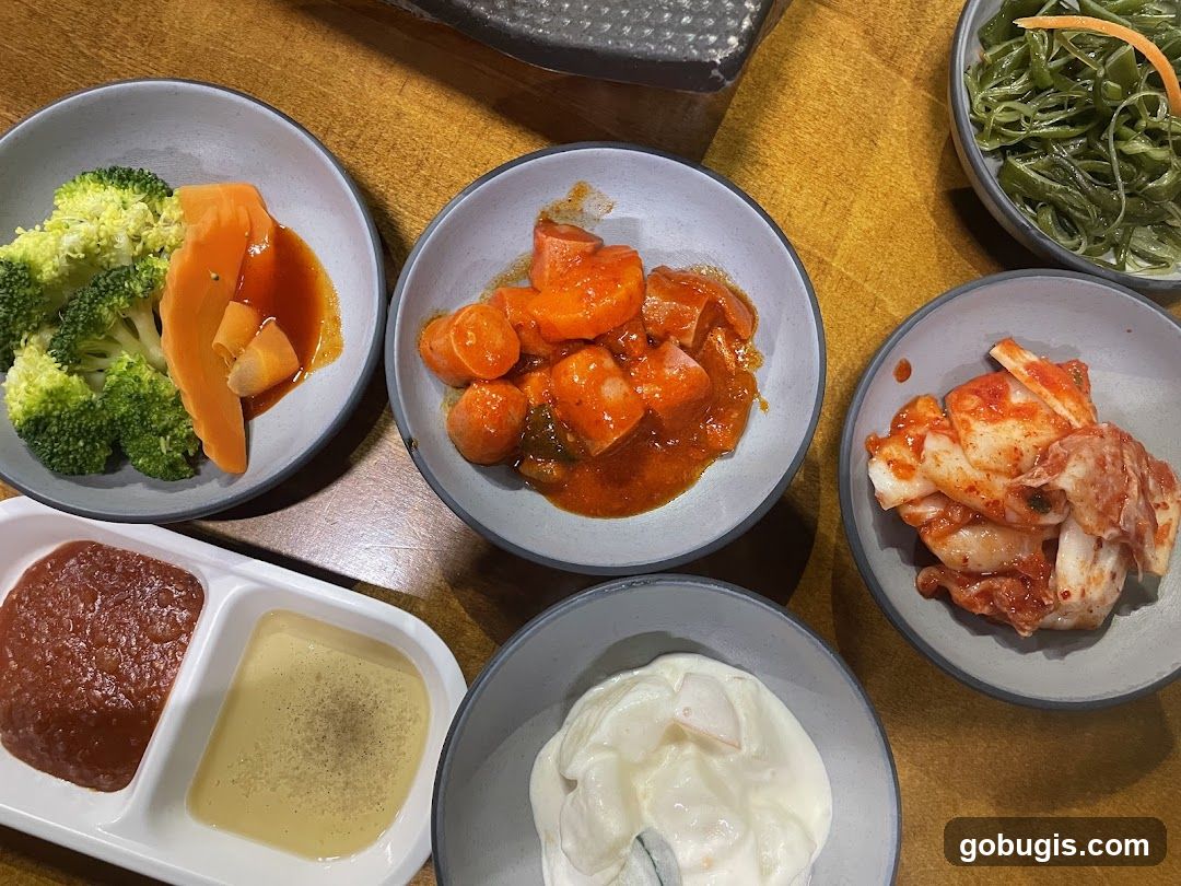 Assortment of Korean Side Dishes