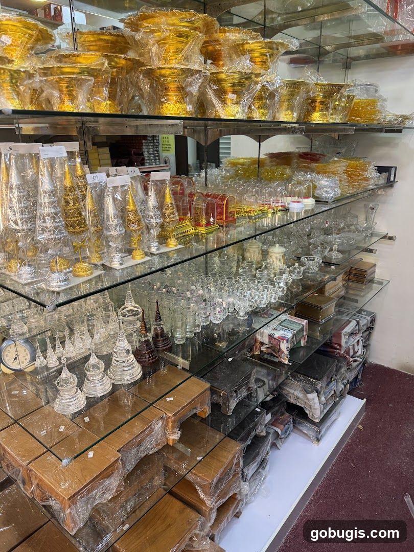 Store Display of Decorative Items
