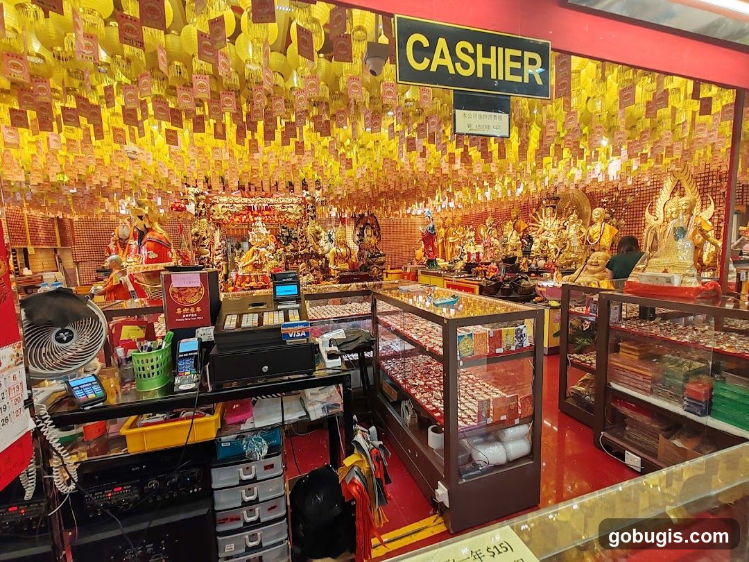 Buddhist Store Interior