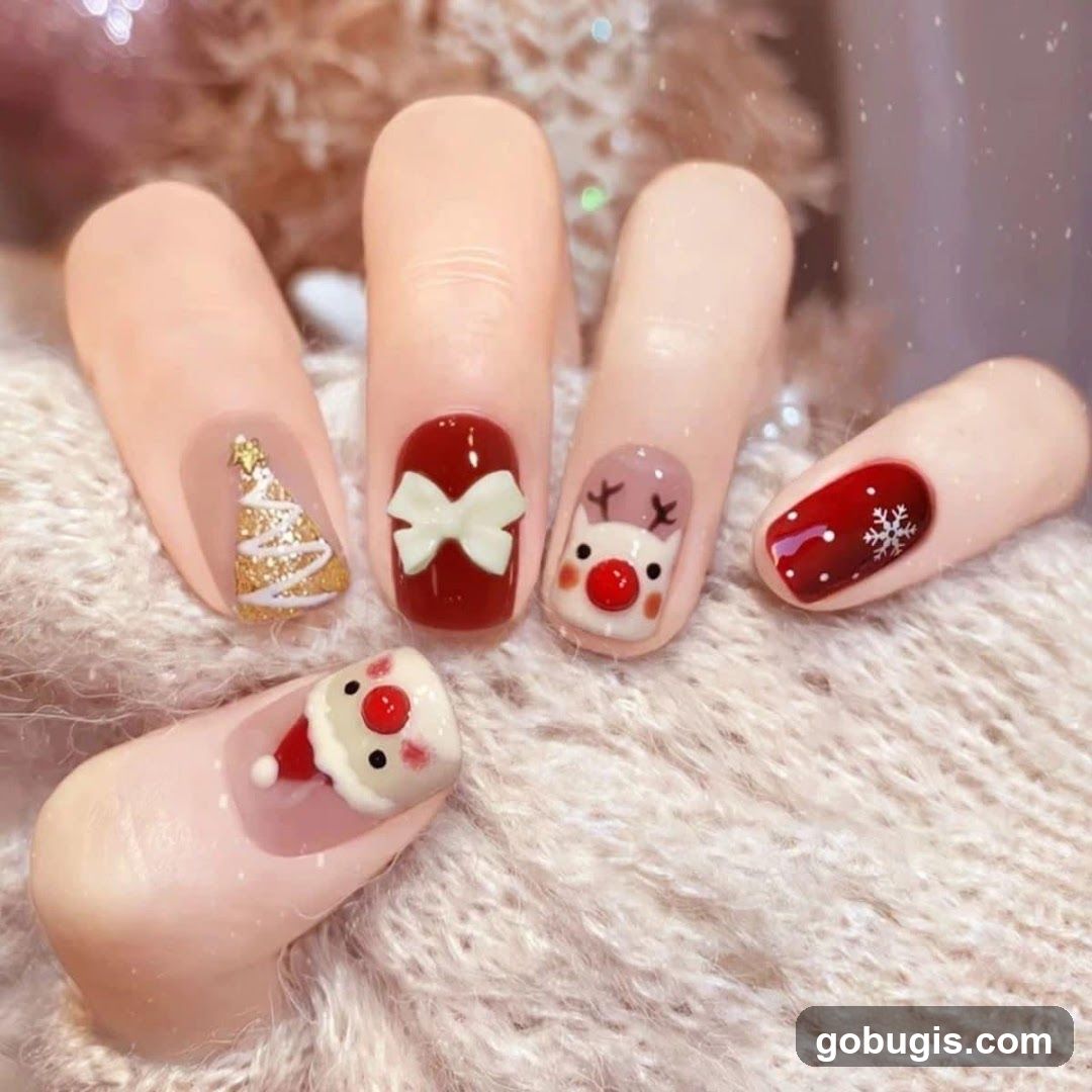 Christmas Themed Nails