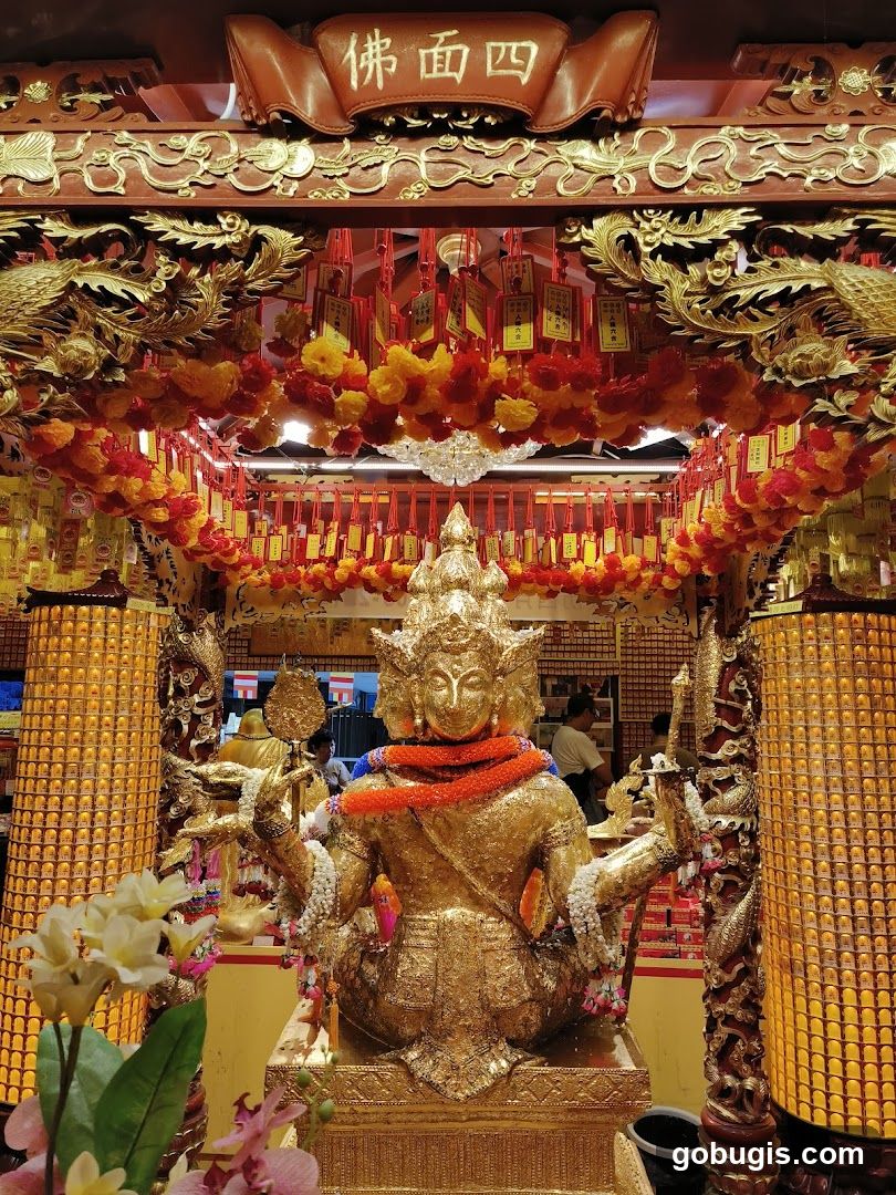 Golden Statue in Temple