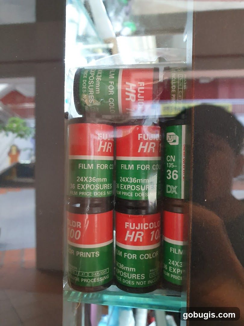 Rolls of Fujicolor HR film