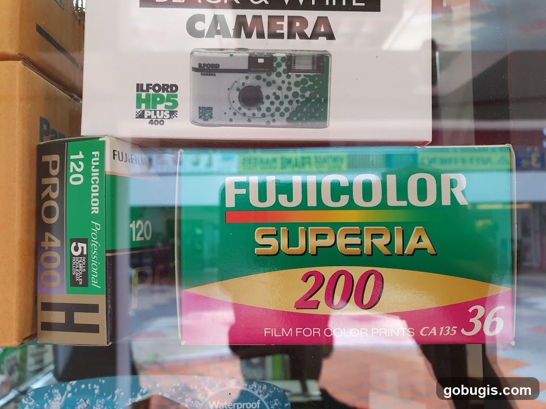 Photography Film and Camera Display