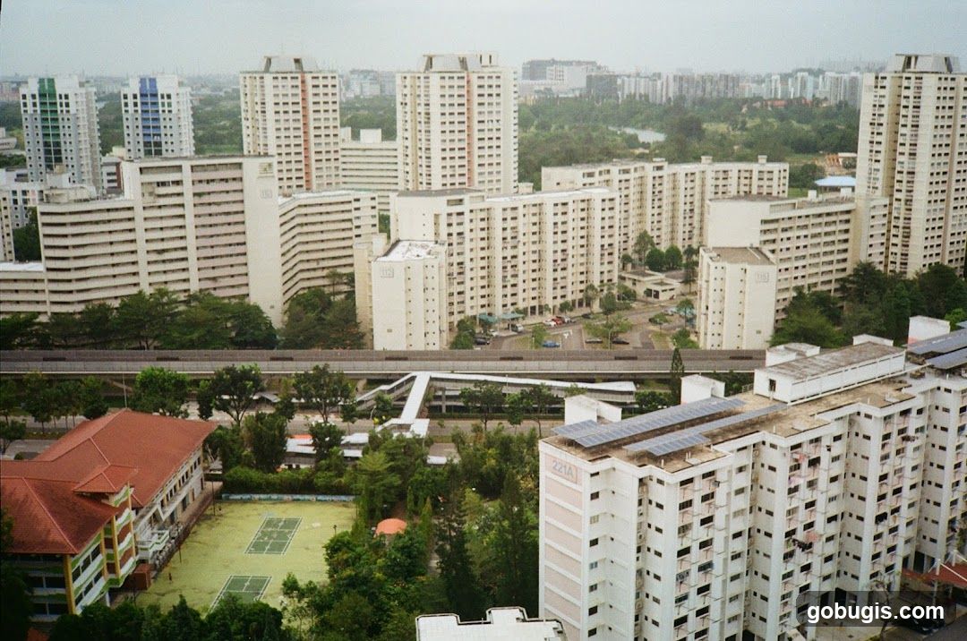 Urban Landscape with Residential Buildings